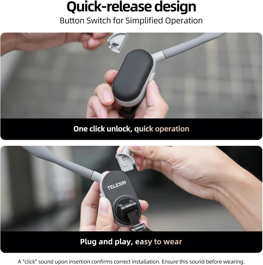 Magnetic Neck Mount for Phones, Neck Phone Holder Pov/Vlog Mount | Hand Free Phone Neck Holder Chest Stand Strap Video Recording for Iphone 17 16 15 14 13 12 Seires Android Phones